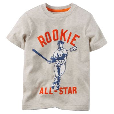 Carter's Boy's All-Star Tee, Grey, 9m