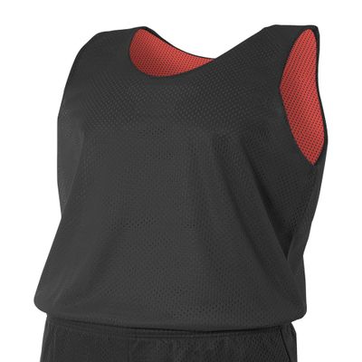 A4 N2206-BKR Reversible Mesh Tank Top, Medium, Black/Red