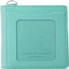 Slip-On Pass Coin Case, Noir, Leather, Light Blue NSL-3202 view 1