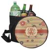 YouCustomizeIt Personalized Chevron & Fall Flowers Collapsible Cooler & Seat view 1