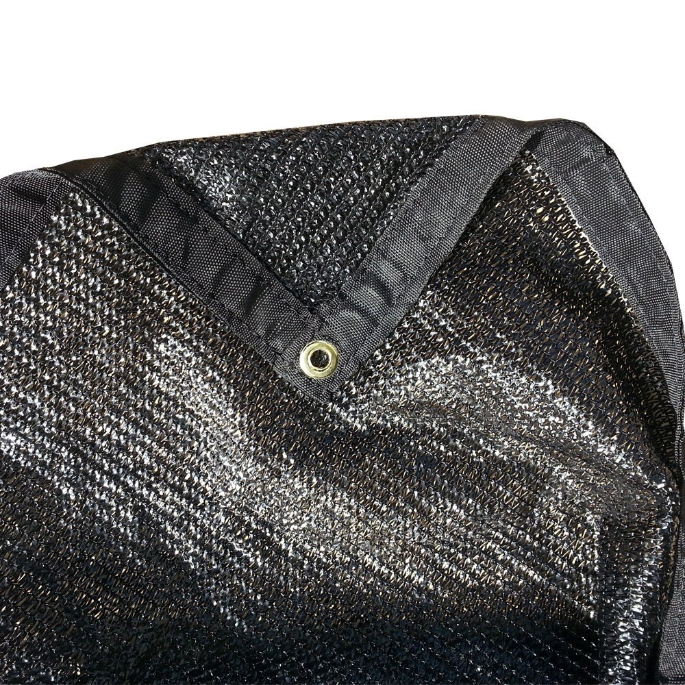 FJYW - 12' x 14' - 50% Shade Cloth, Shade Fabric, Sun Shade, Shade sail, Black Color
