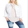 Jessica Simpson Women's Pixie Classic Feminine Fit Crop Jean Jacket view 1