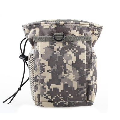 DLP Tactical Multipurpose MOLLE Utility Pouch ACU  8x6x3 Inch Bag for Tools Mags NVG Chalk or Gear  Cordura Nylon Dump Pouch with Side Pockets Hook and Loop Front Pocket and Shock Cord Closure