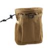DLP Tactical Multipurpose MOLLE Utility Pouch Tan  8x6x3 Inch Bag for Tools Mags NVG Chalk or Gear  Cordura Nylon Dump Pouch with Side Pockets Velcro Front Pocket and Shock Cord Closure view 1