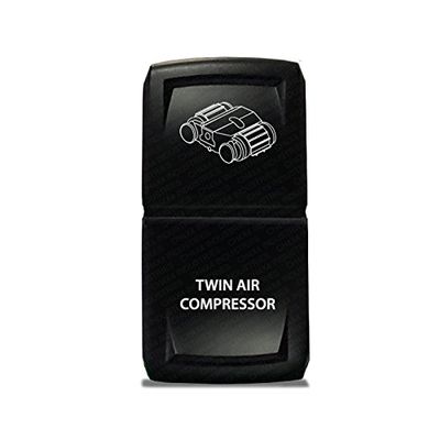 CH4x4 Rocker Switch V2 Twin Air Compressor Symbol - White LED