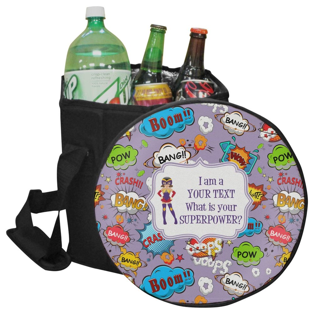 YouCustomizeIt Personalized What is Your Superpower Collapsible Cooler & Seat