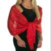 1920s Wedding Shawl, Metallic Sparkle Party Formal Shawls and Wraps for Evening Dresses Red Scarfs for Women view 1