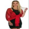 1920s Wedding Shawl, Metallic Sparkle Party Formal Shawls and Wraps for Evening Dresses Red Scarfs for Women view 3