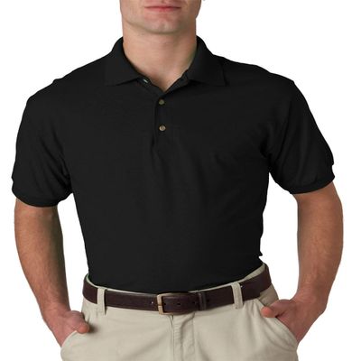 Gildan Mens 5.6 oz. DryBlend 50/50 Jersey Polo G880 -BLACK 4XL