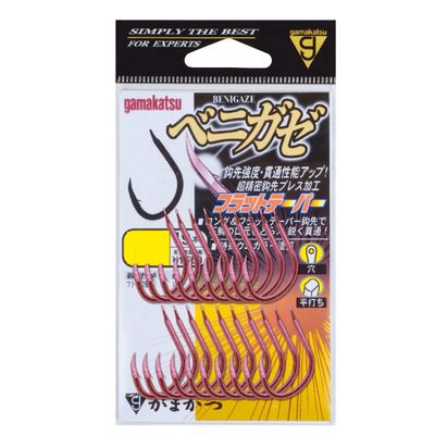 Gamakatsu 67373 Single Hook, A1, Benigaze, No. 17, 16 Pieces, Urchin Color