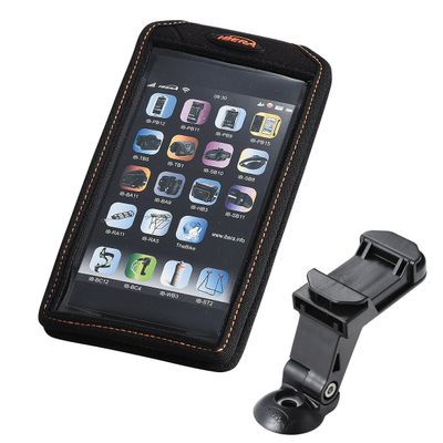 IBERA IB-PB17-Q5 Smartphone Holder, Phone Case, Smartphone Bag, Compatible with Sizes 5-6.3 Inches, with Stem Mounting Clamp, 1.8 oz (50 g), EVA, H 6.6 x W 3.5 x D 0.6 inches (168 x 90 x 14 mm)