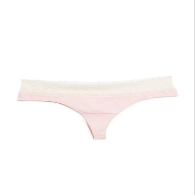 Rosie Pope Women's Seamless Thong W.lace, Blush, Small