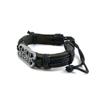 1 PCS Leather Wristband Strand Bracelet Fashion Wrap Bangle Ladies Men Women Jewellery QNW1017 Sign Letters view 1