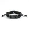 1 PCS Leather Wristband Strand Bracelet Fashion Wrap Bangle Ladies Men Women Jewellery QNW1017 Sign Letters view 2