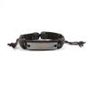 1 PCS Leather Wristband Strand Bracelet Fashion Wrap Bangle Ladies Men Women Jewellery QNW1026 Strip Cross Letters view 1