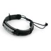 1 PCS Leather Wristband Strand Bracelet Fashion Wrap Bangle Ladies Men Women Jewellery QNW1069 Inscription Strip view 2