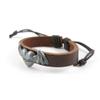 1 PCS Leather Wristband Strand Bracelet Fashion Wrap Bangle Ladies Men Women Jewellery QNW1005 Love Heart Wings view 2