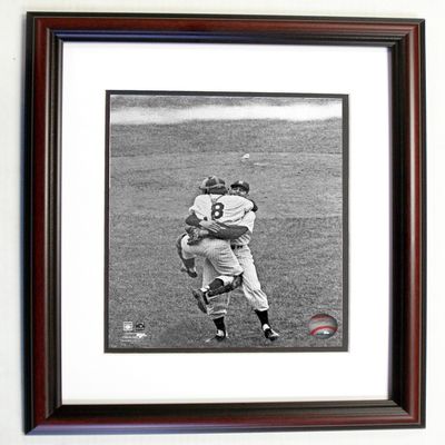 Yogi Berra & Don Larsen NY Yankees 8x10 Photo 11x14 Cherry Frame #166