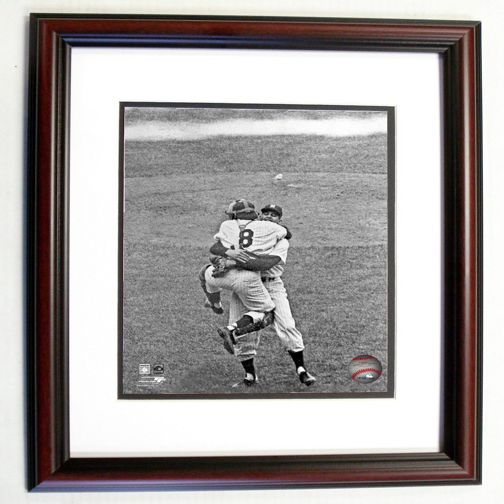 Yogi Berra & Don Larsen NY Yankees 8x10 Photo 11x14 Cherry Frame #166
