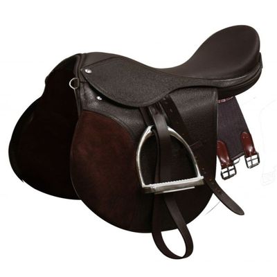 14",15",16",17",18" All-Purpose English Style Saddle. (Brown, 16")