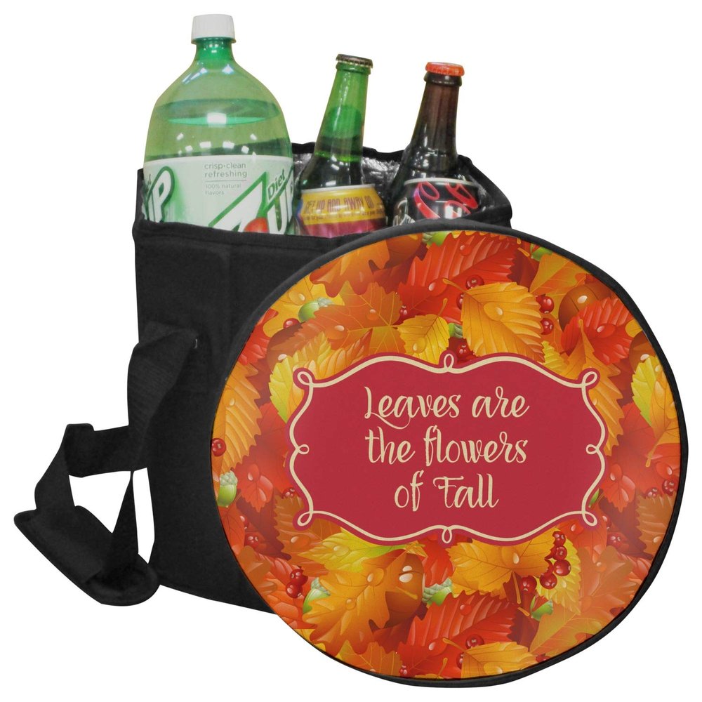 YouCustomizeIt Personalized Fall Leaves Collapsible Cooler & Seat