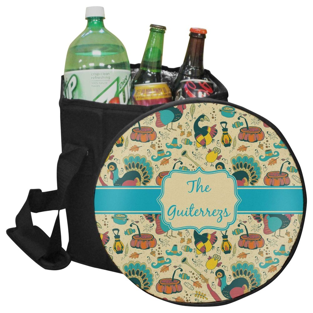 YouCustomizeIt Personalized Old Fashioned Thanksgiving Collapsible Cooler & Seat