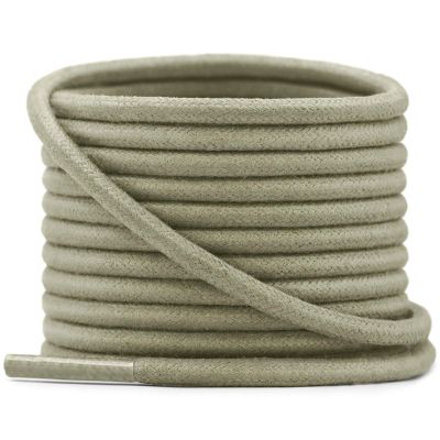 YFINE Waxed Round Shoe Laces: 2 Pairs 31 Inch Army Green Wax Oxford Shoelaces for Dress Shoes Boots