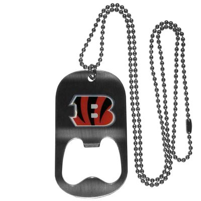 NFL Siskiyou Sports Fan Shop Cincinnati Bengals Bottle Opener Tag Necklace 20 inch Orange