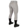 CHAMPRO Women's Tournament Traditional Low-Rise Polyester Softball Pant, Small, Grey view 2