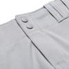CHAMPRO Women's Tournament Traditional Low-Rise Polyester Softball Pant, Small, Grey view 3