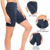 Sexy Basics Womens 3 Pack Sheer & Sexy Cotton Spandex Boyshort Yoga Bike Shorts (Small -5, BURGUNDY) view 3