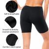 Sexy Basics Womens 3 Pack Sheer & Sexy Cotton Spandex Boyshort Yoga Bike Shorts (Small -5, BURGUNDY) view 4