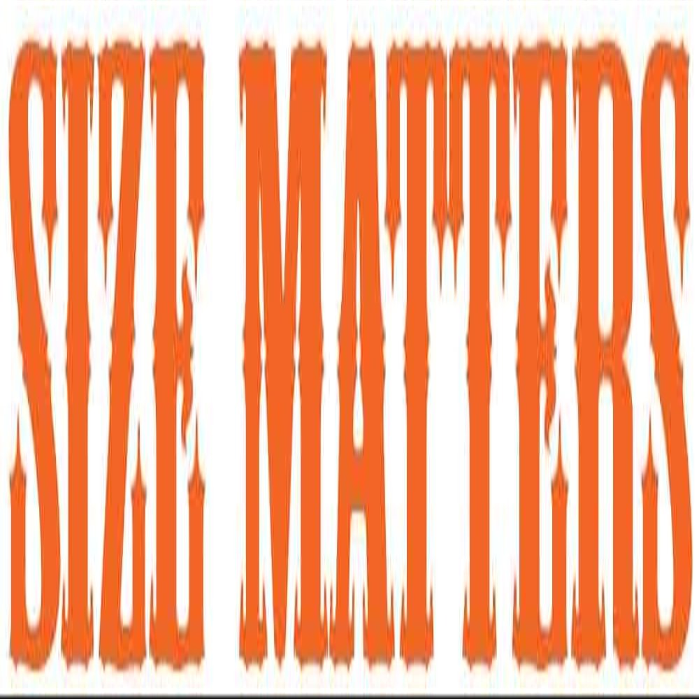 24" Size Matters Auto Windshield Sticker