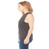 Bella + Canvas Unisex Jersey Muscle Tank XS DK GREY HTHR view 3