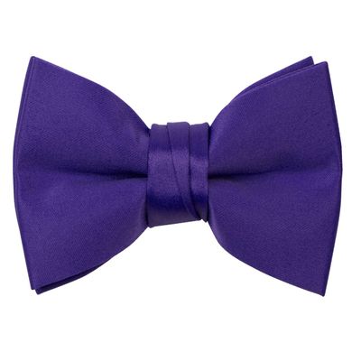 Spring Notion Boys' Pre-Tied Banded Satin Bow Tie, Medium with Gift Box, Purple