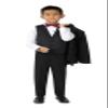 Spring Notion Boys' Pre-Tied Banded Satin Bow Tie, Medium with Gift Box, Burgundy view 3