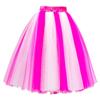 Honeystore Women's Mini Tutu Ballet Multi-Layer Ruffle Frilly Petticoat Skirt White Dark Fuchsia view 1