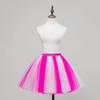 Honeystore Women's Mini Tutu Ballet Multi-Layer Ruffle Frilly Petticoat Skirt White Dark Fuchsia view 2