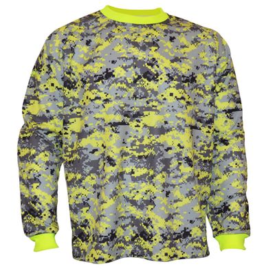 Vizari Deceptor Camo GK Jersey, Yellow/Grey/Black, Youth Small