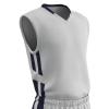 Champro Unisex-Youth Muscle Basketball Jersey, White, Navy, Youth Medium view 1
