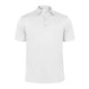 Monterey Club Men's Solid Tailored Collar Short Sleeve Polo Shirt #3670 (White, Medium) view 1