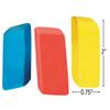 Basic Assorted Rainbow Erasers - 24 Pieces - Educational and Learning Activities for Kids view 2