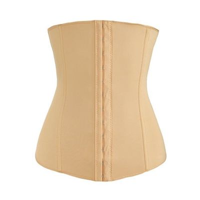 LikeEJ New Corset Waist Trainer Cincher Control Body Shaper Underbust Sport &Slimming (Beige, XS)