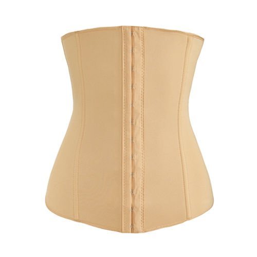 LikeEJ New Corset Waist Trainer Cincher Control Body Shaper Underbust Sport &Slimming (Beige, XS)