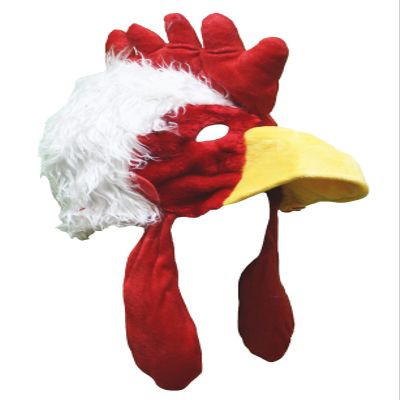 Petitebella Chicken Costume Hat (White, One Size)