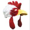 Petitebella Chicken Costume Hat (White, One Size) view 1