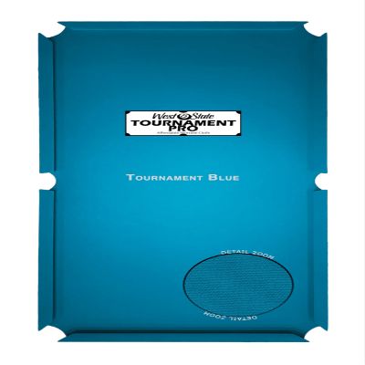 West State Billiards 25 oz Tournament Pro Worsted Pool Table Felt Replacement Kit for 8 Foot Tables - Tournament Blue