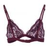 URBAN K Womens Semi Sheer Full Lace Sexy Bralette view 2