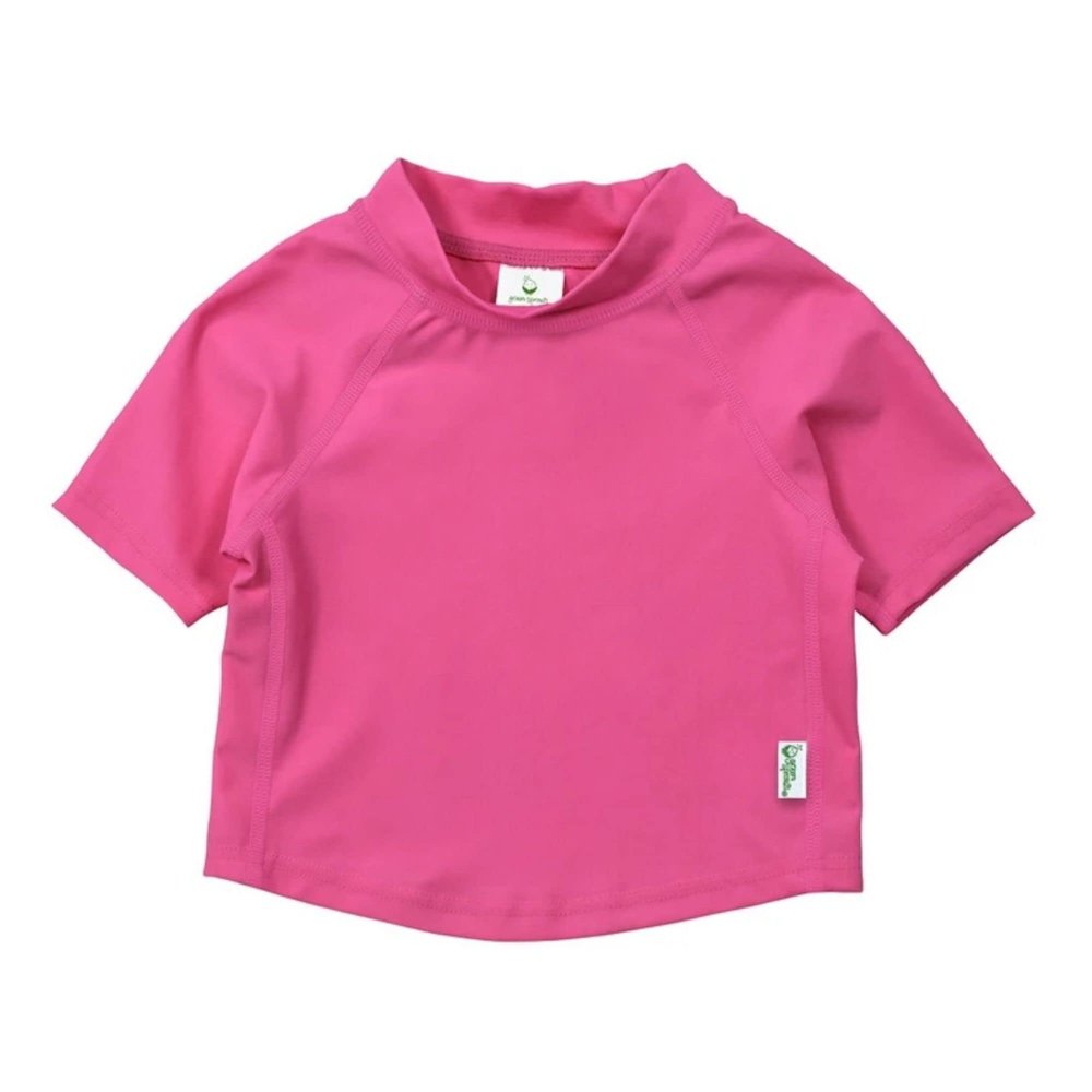 i play. by green sprouts baby girls Rashguard infant and toddler sun protective swimwear, Hot Pink, 6 Months US