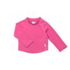 i Play. Toddler Long Sleeve Rashguard, Hot Pink, 4T view 1